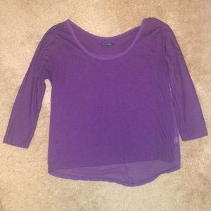 Purple long sleeve American eagle
